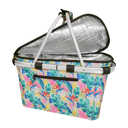 Insulated Carry Basket - Botanical