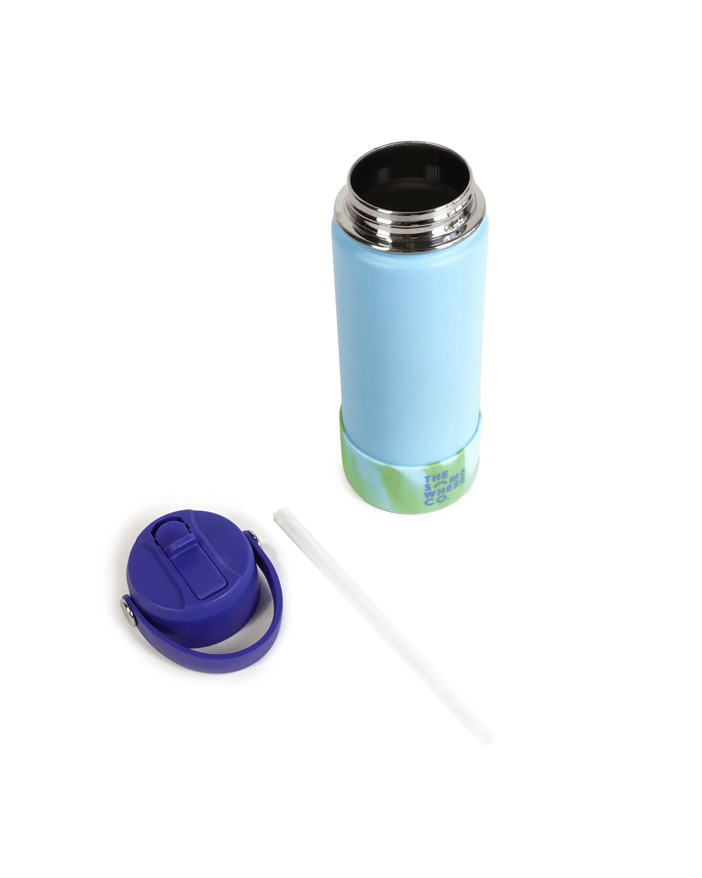 Water Bottle 500ml | Dusty Blue Swirl