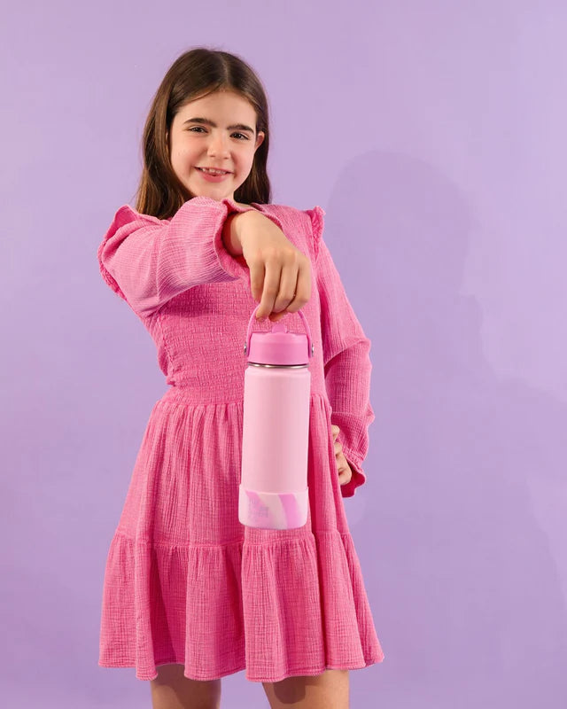 Water Bottle 500ml | Light Pink Swirl