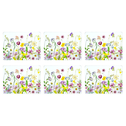Pressed Flowers Placemats 6pk