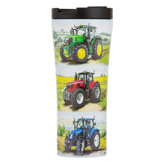 Tractors Then/Now Travel Mug