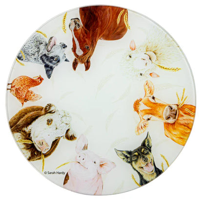 Farmyard Faces 2 Round Surface Protector