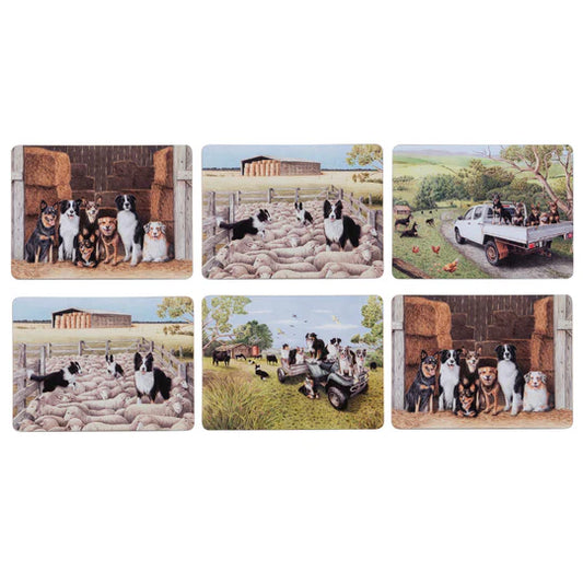 Working Dogs Placemats 6pk