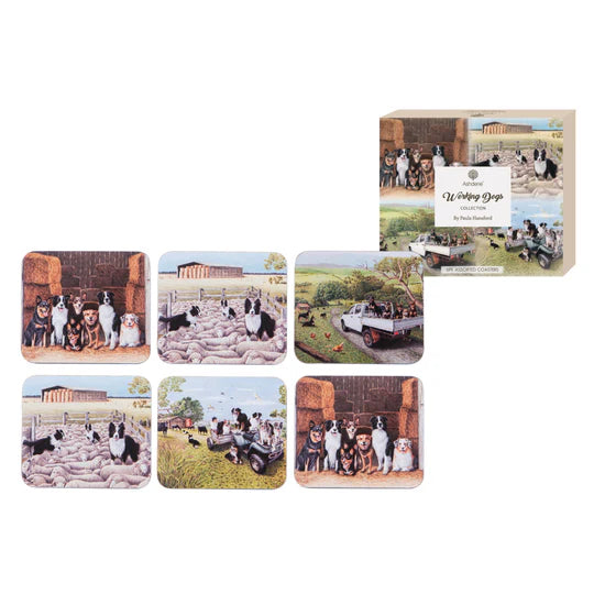 Working Dogs Coasters 6pk