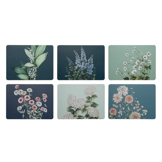 Secret Garden Blue Placemats pk6