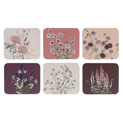 Secret Garden Pink Coasters pk6
