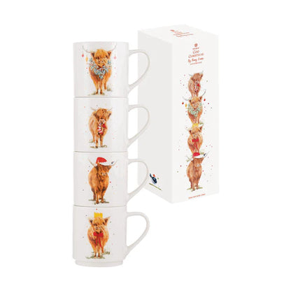 Coo Christmas Stackable 4pk Mug