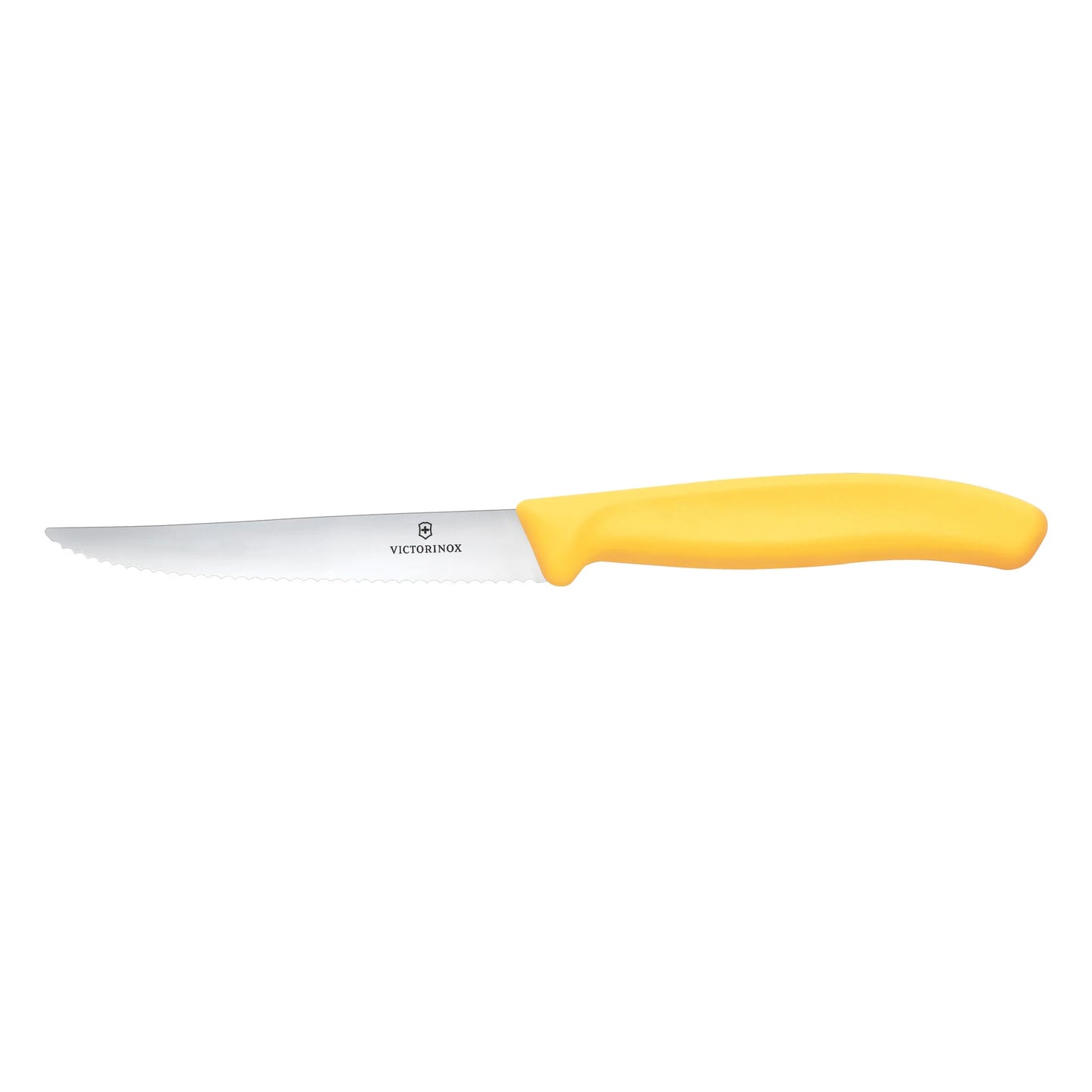 Victorinox Steak Knife Pointed Wavy Edge | New Yellow
