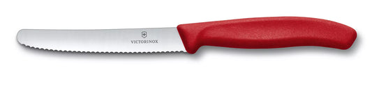 Victorinox Steak & Tomato Knife Wavy Edge | Red