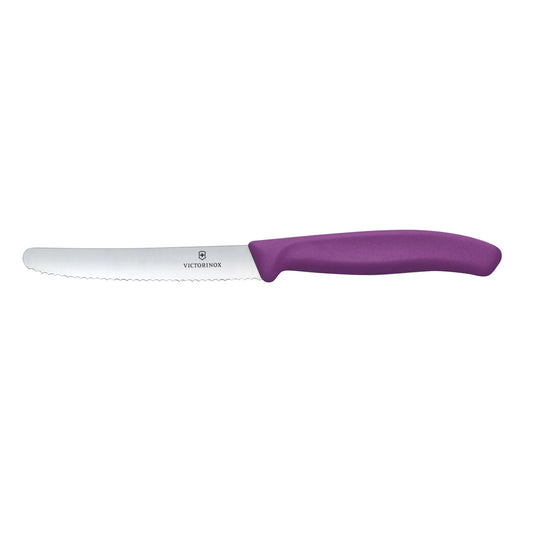 Victorinox Steak & Tomato Knife Wavy Edge | New Purple