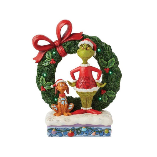 Grinch & Max Lit Wreath