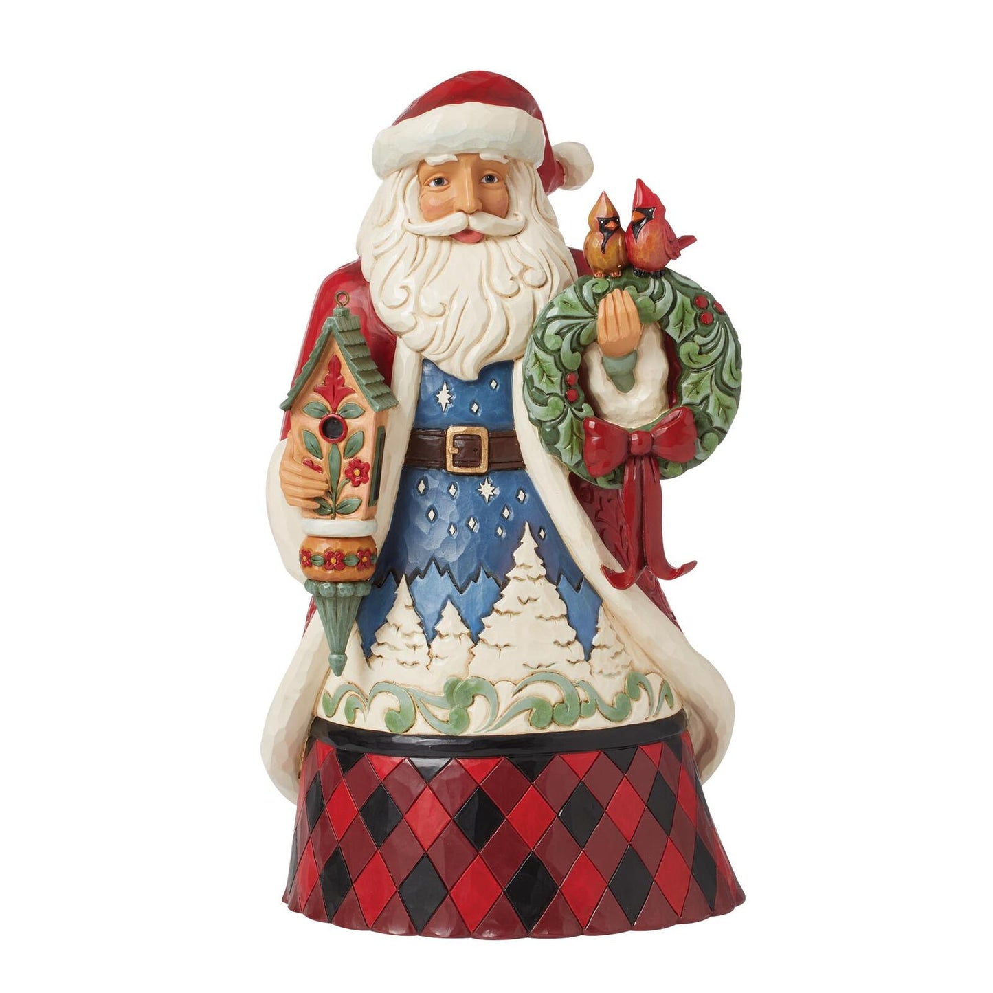 Santa w/Wreath & Birdhouse