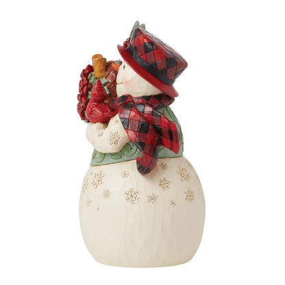 Snowman w/Poinsettia