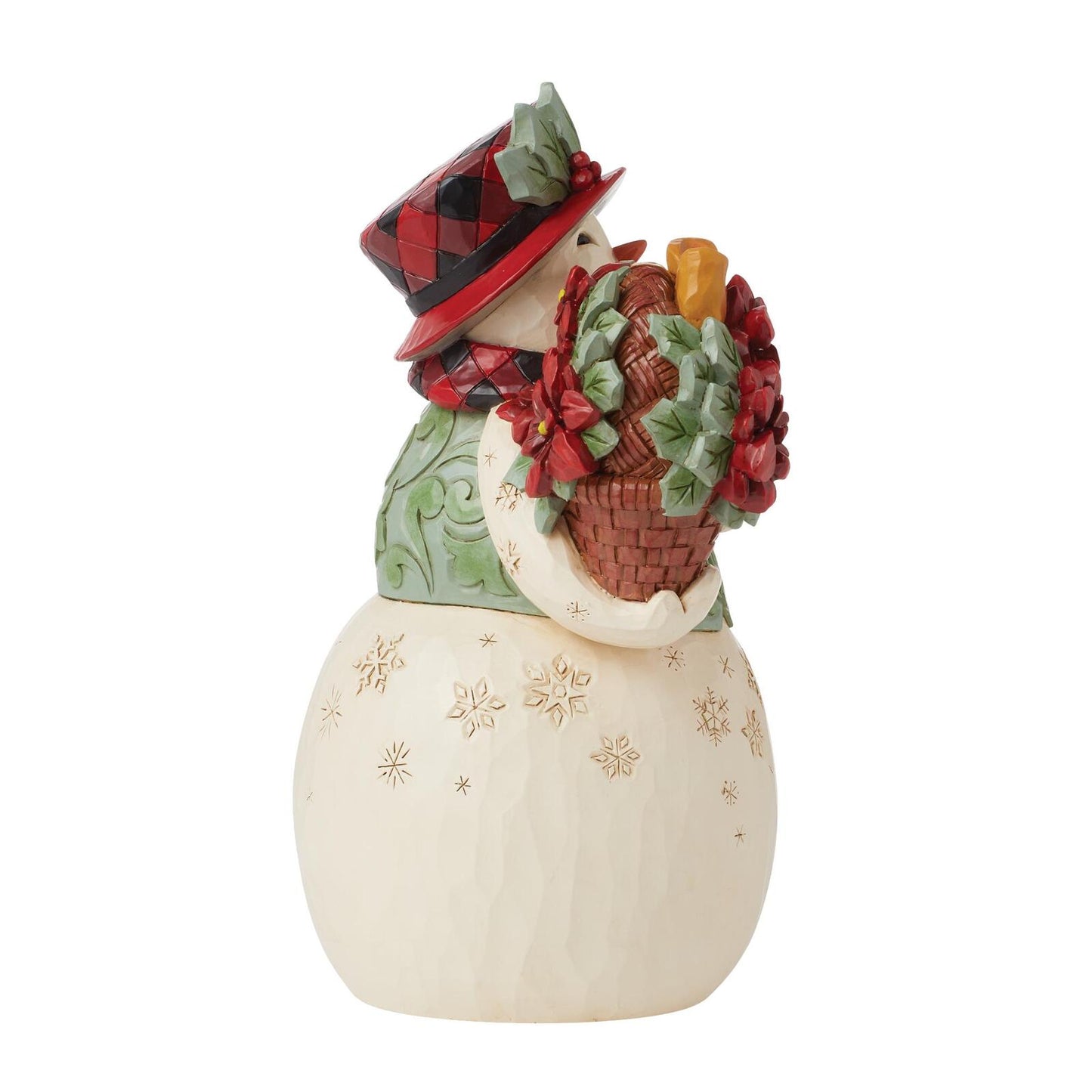 Snowman w/Poinsettia