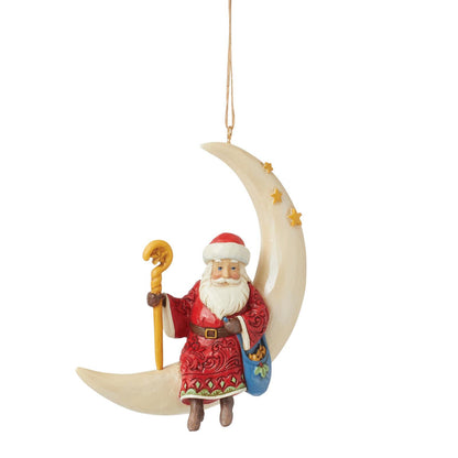 Santa On Crescent Moon HO