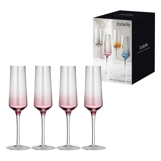 Prism Champagne Glasses | Plum