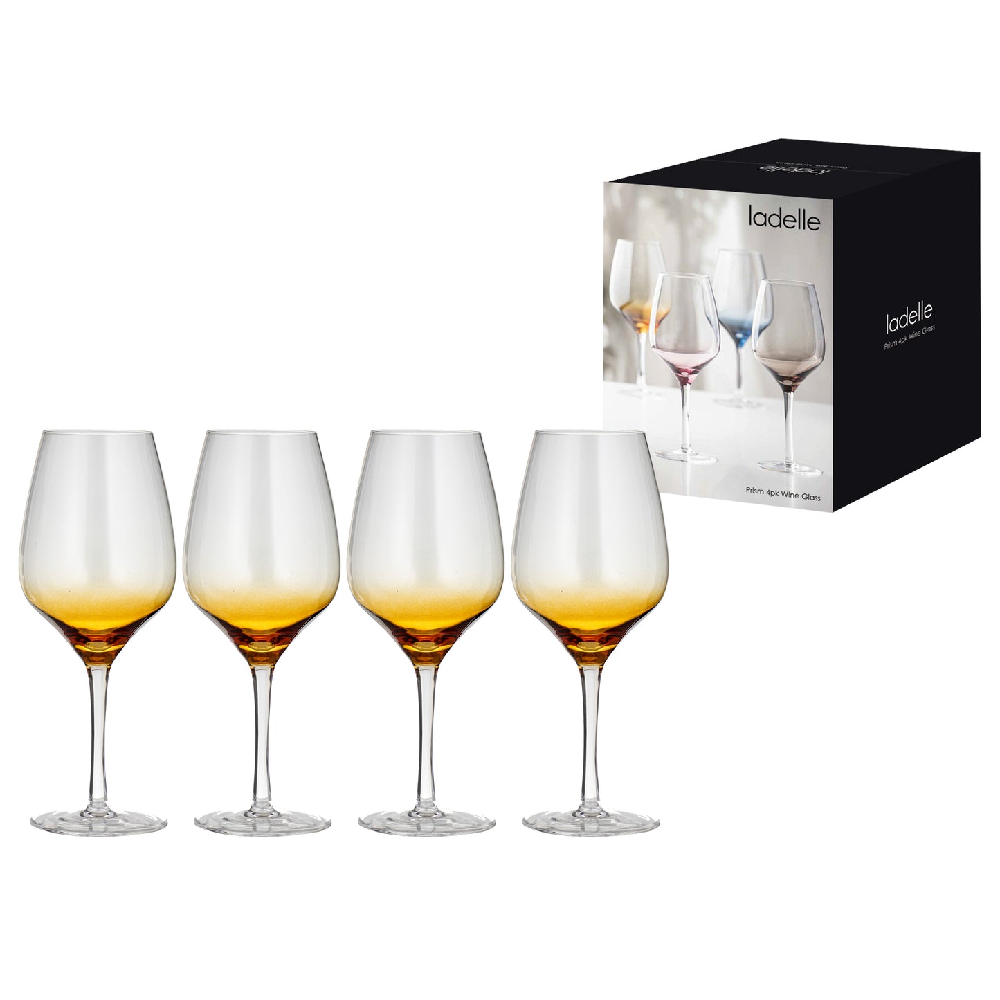 Prism Wine Glasses | Amber