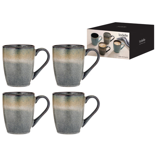 Fusion 4 Pack Mug Set | Mocha