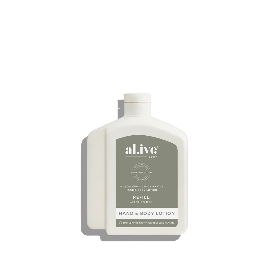 650ml Lotion Refill - Wattle Gum & Lemon Myrtle