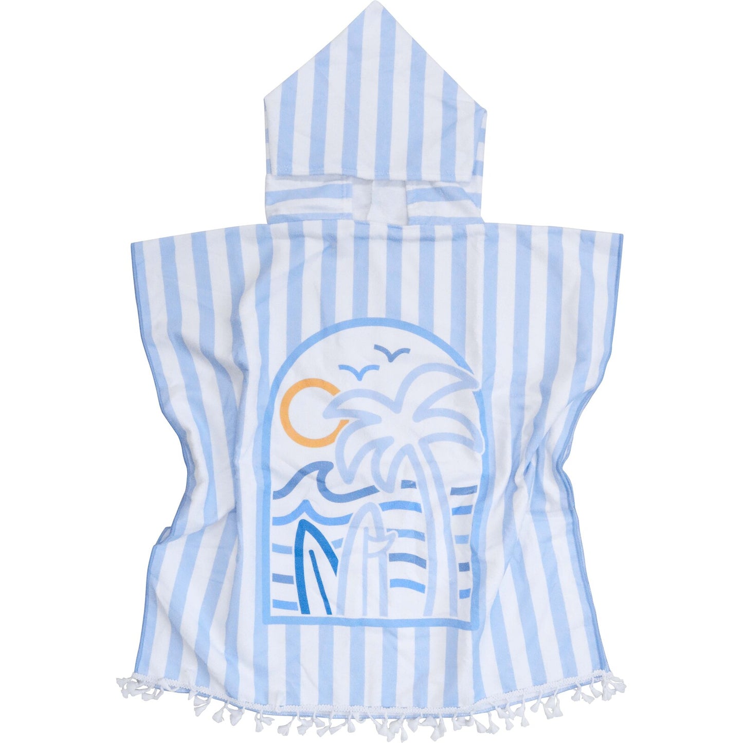 Poncho Beach Towel Kids | Summer Blues