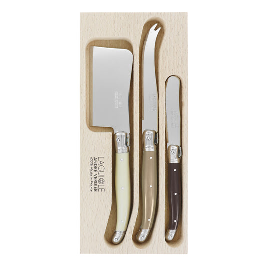 Cheese Set La Terre | 3 Pce Laguiole by Andre Verdier