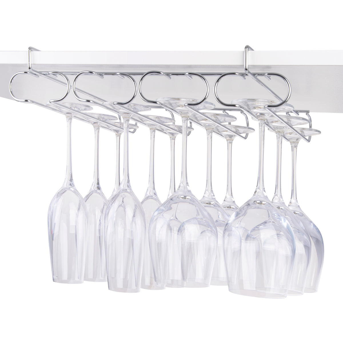 Wire Stemware Rack Undershelf 4 Rail Stemware Rack – A.W. Smith & Sons Gift & Homewares