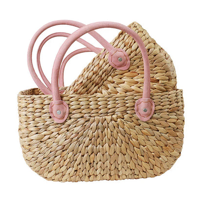 Harvest Basket with Rosie Suede Handle