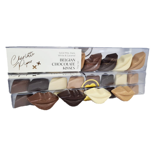 Belgian Chocolate Kisses Long Pack - Charlotte Piper 70g