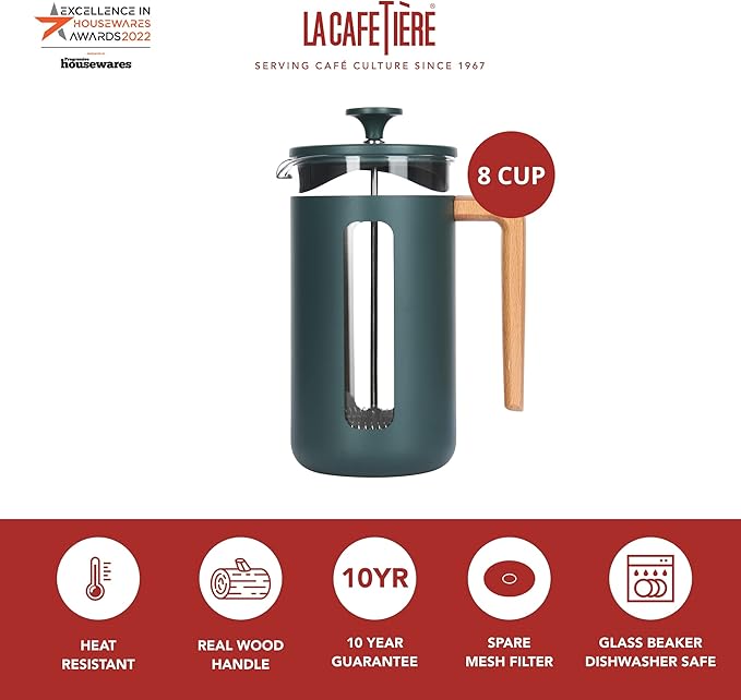 La Cafetière Pisa Green Plunger