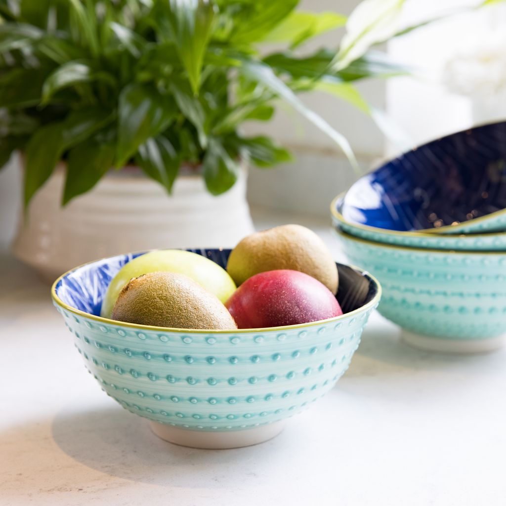 Mikasa Does It All Bowl | Leafy Indigo