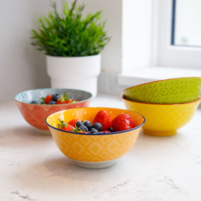 Mikasa Does It All Bowl | Yellow Floral