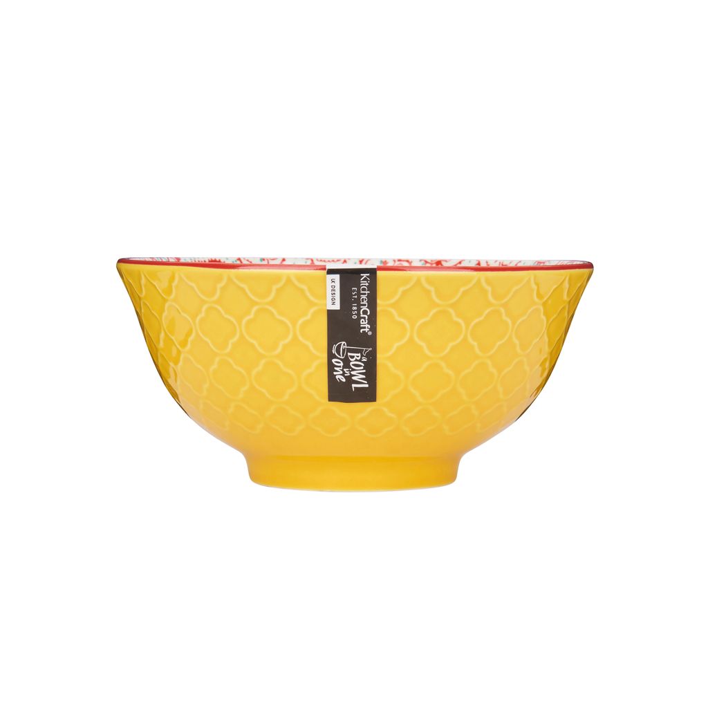 Mikasa Does It All Bowl | Yellow Floral