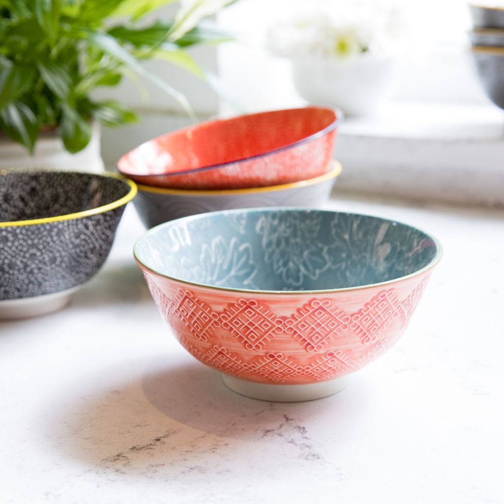 Mikasa Does It All Bowl | Grey Floral