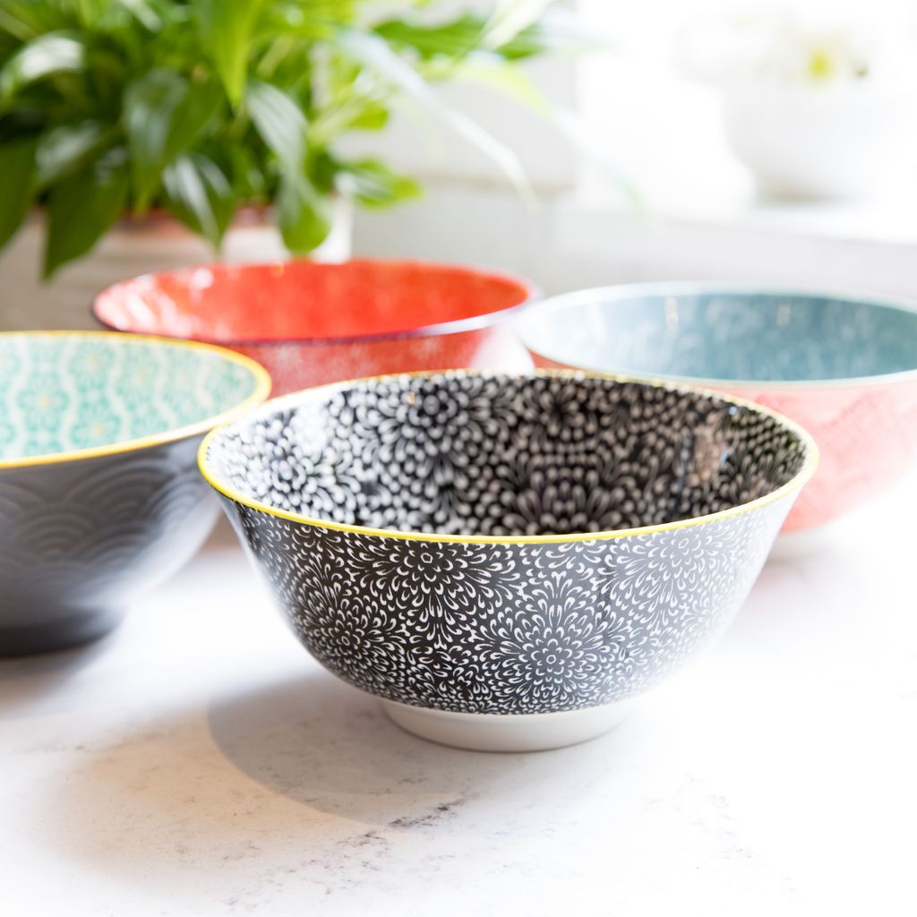 Mikasa Does It All Bowl | Black Floral