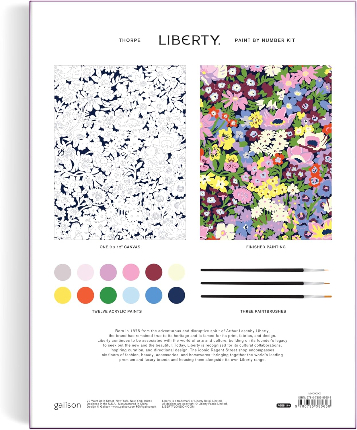 Liberty Thorpe Paint by Number Kit