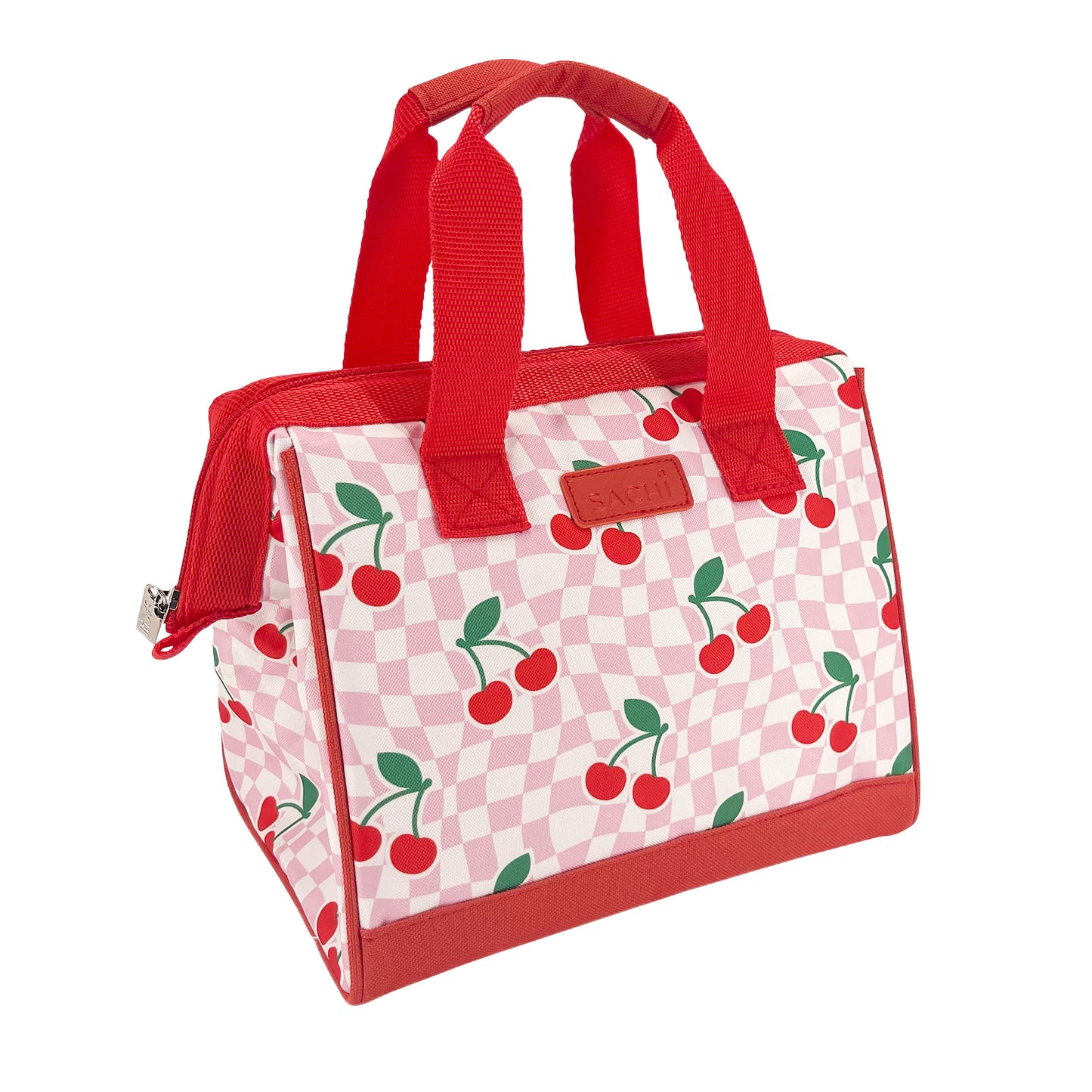 Sachi Style 34 Insulated Lunch Bag - Chequered Cherries