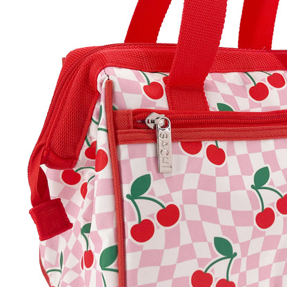 Sachi Style 34 Insulated Lunch Bag - Chequered Cherries