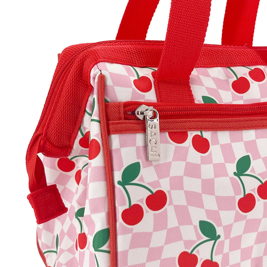 Sachi Style 34 Insulated Lunch Bag - Chequered Cherries