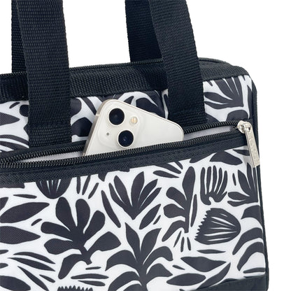 Sachi Style 34 Insulated Lunch Bag - Monochrome Blooms