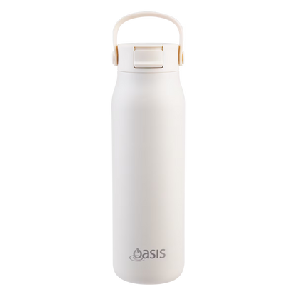 Oasis 'Sorrento' Sipper Bottle S/S Ceramic Lined 900ml | Alabaster