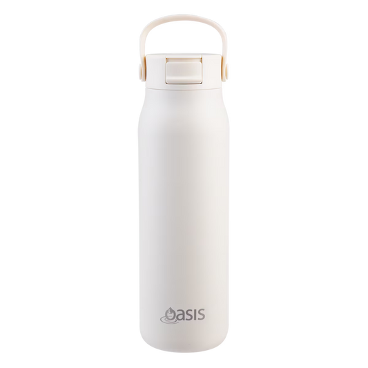 Oasis 'Sorrento' Sipper Bottle S/S Ceramic Lined 900ml | Alabaster