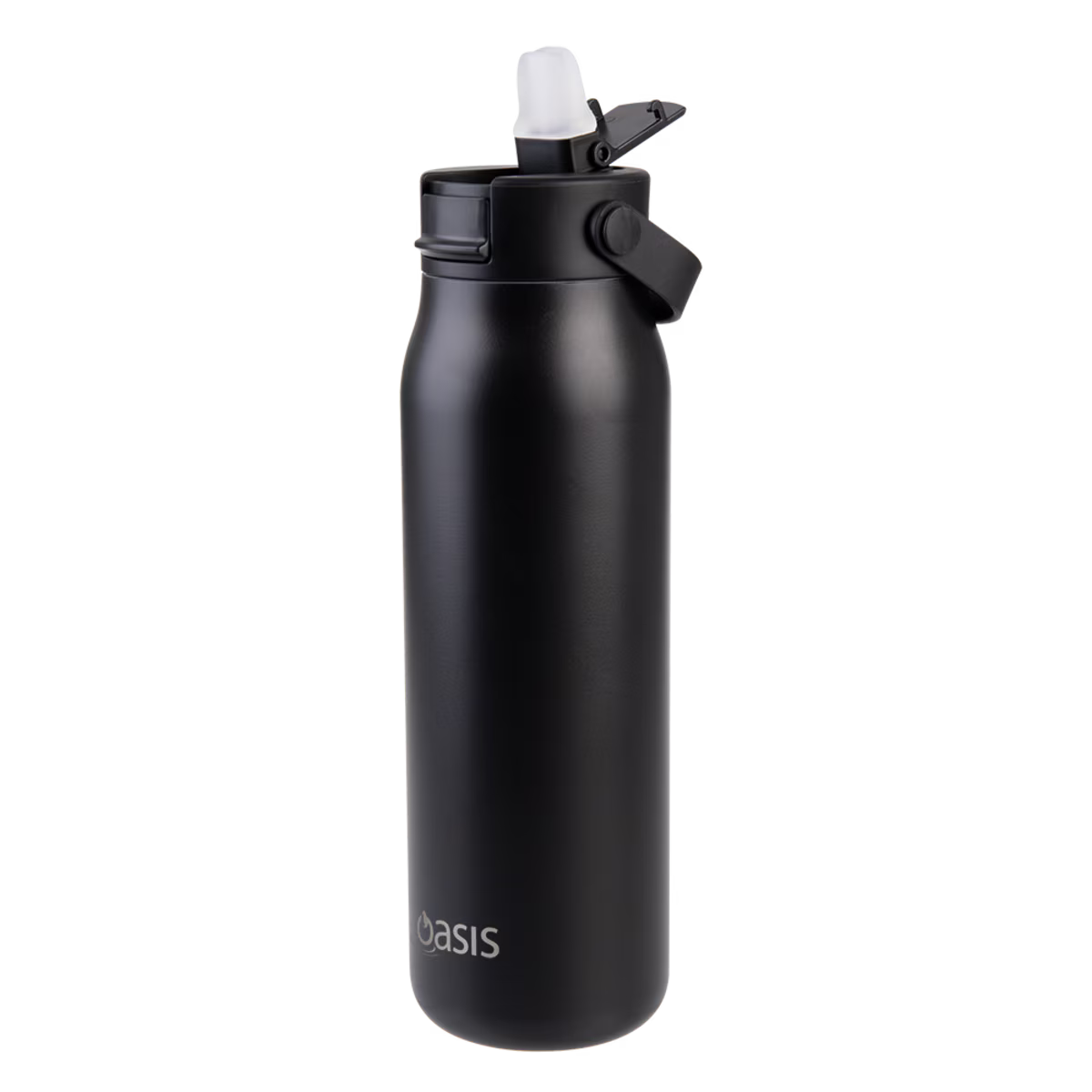 Oasis 'Sorrento' Sipper Bottle S/S Ceramic Lined 900ml | Black