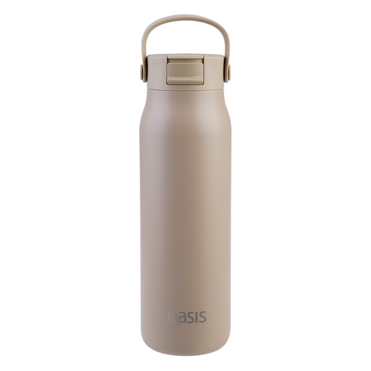 Oasis 'Sorrento' Sipper Bottle S/S Ceramic Lined 900ml | Latte