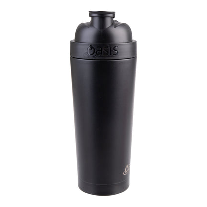 Double Wall Insulated Protein Shaker 700ml | Black