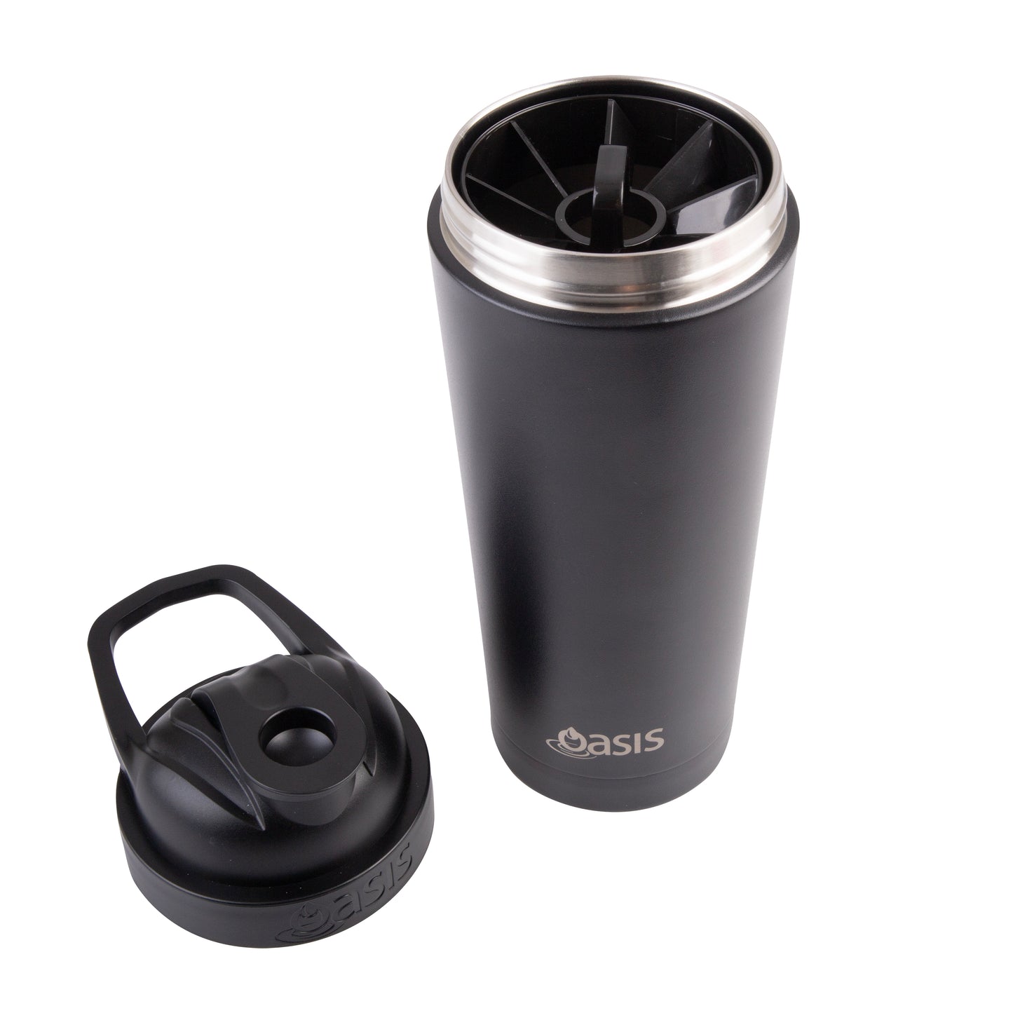 Double Wall Insulated Protein Shaker 700ml | Black