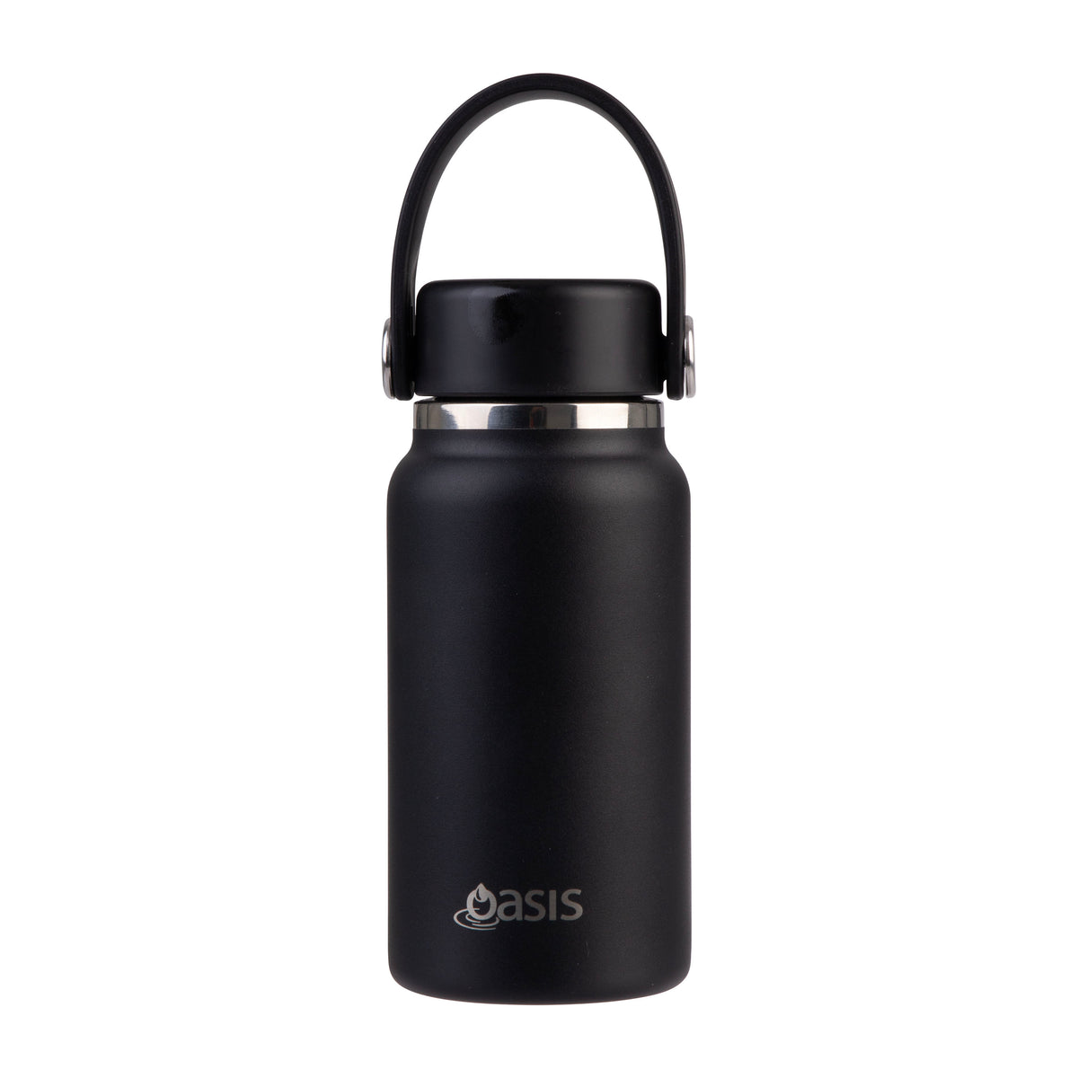 Oasis 'Mini' Drink Bottle S/S Double Walled 200ml | Black