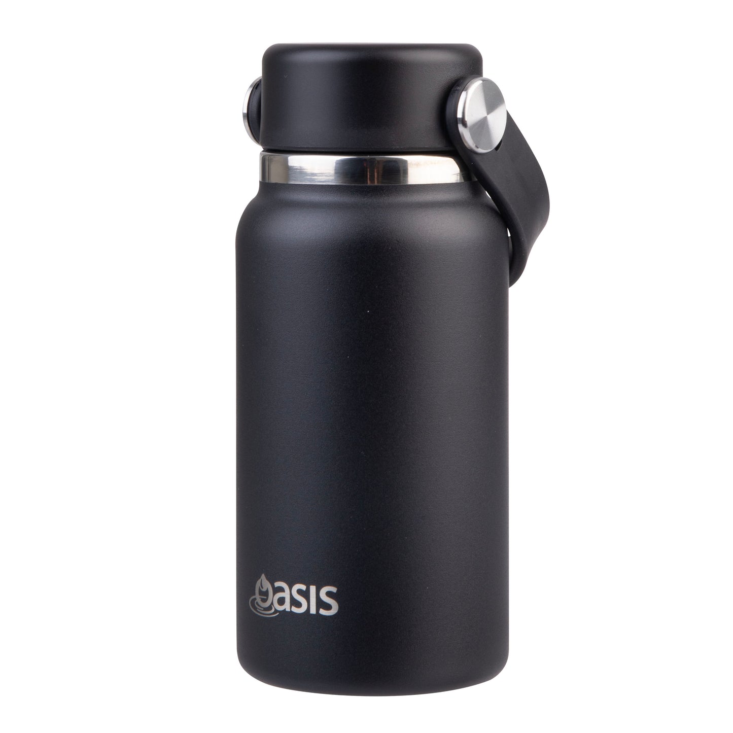 Oasis 'Mini' Drink Bottle S/S Double Walled 200ml | Black