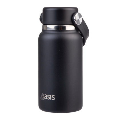 Oasis 'Mini' Drink Bottle S/S Double Walled 200ml | Black