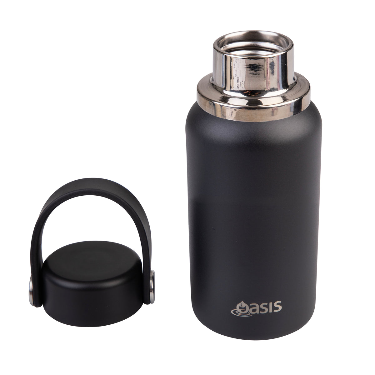 Oasis 'Mini' Drink Bottle S/S Double Walled 200ml | Black