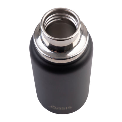Oasis 'Mini' Drink Bottle S/S Double Walled 200ml | Black